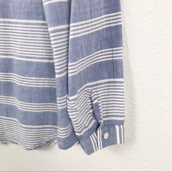 Lili's Closet Striped Long Sleeve Button Up Shirt - Picture 3 of 5